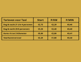 taxi prijs berekenen